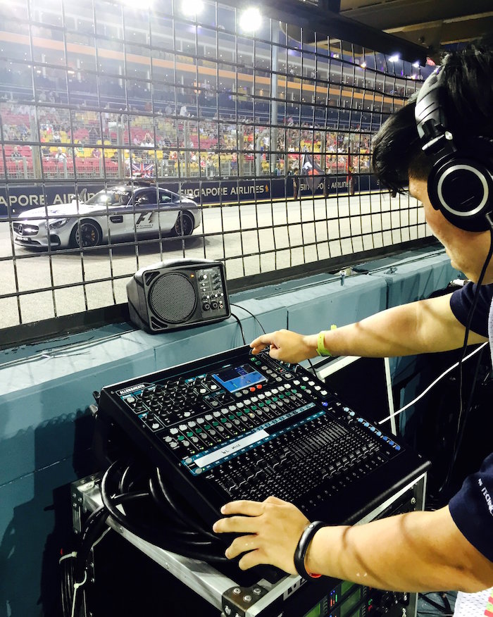 QU-16 MANAGES LIVE AND BROADCAST AUDIO AT SINGAPORE GRAND PRIX